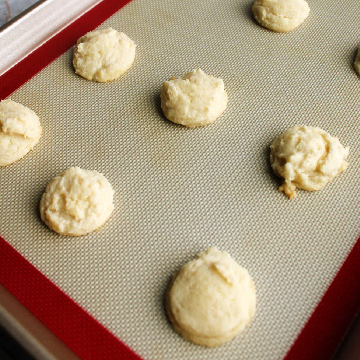 Freshly baked soft sweetened condensed milk cookies fresh from the oven. 