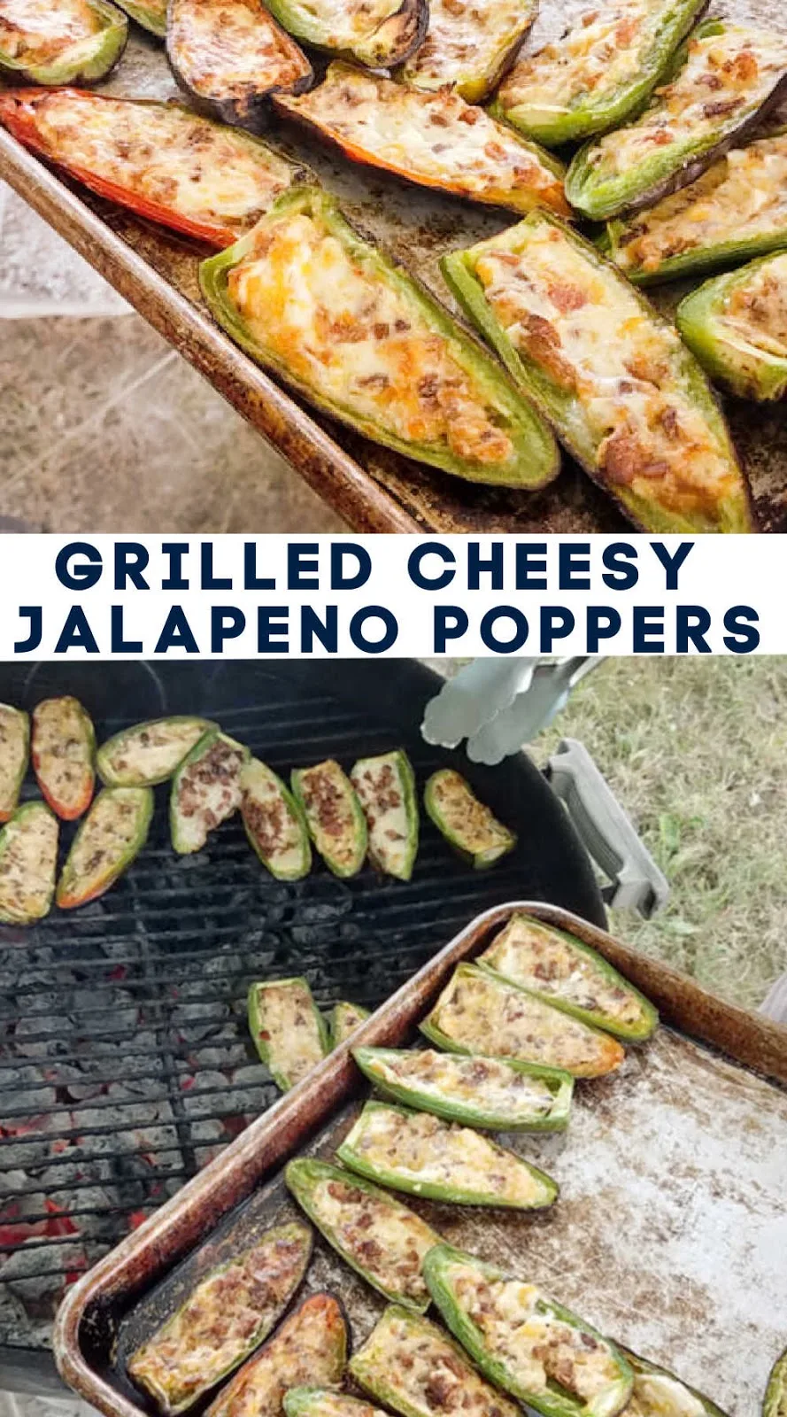 Jalapenos stuffed with gooey cheese and plenty of bacon make for the perfect part spicy part cream all delicious appetizer. We have them almost every week during the summer!
