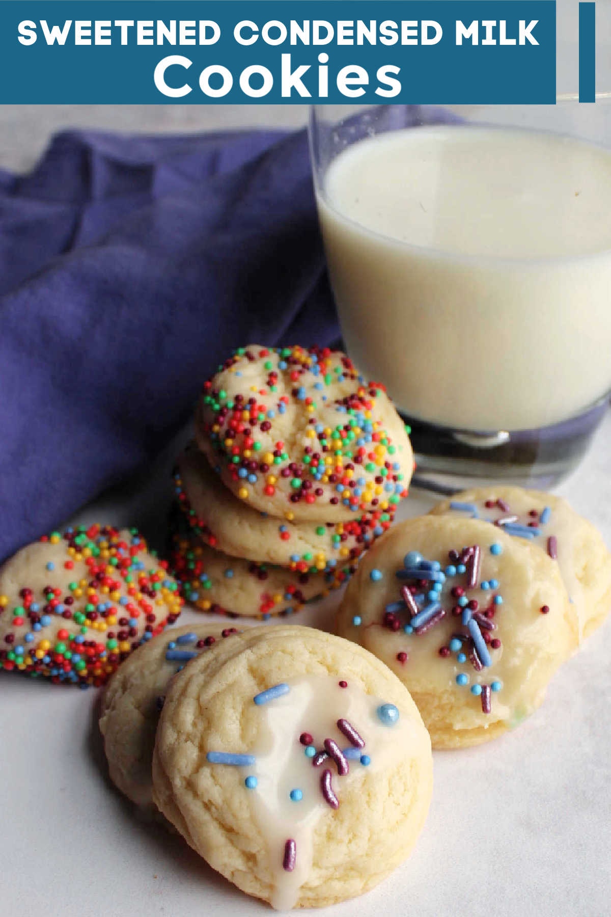 If you like soft simple cookies, these are for you! The sweetened condensed milk adds a rich flavor and great texture to the finished cookies.