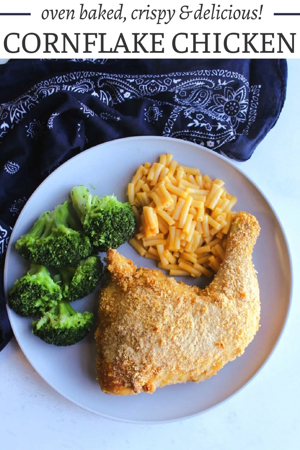 Looking for a delicious way to enjoy fried chicken without all the grease? Try our cornflake crumb chicken! We bake it to crispy perfection on the outside while keeping the meat juicy and tender. It's a classic dinner that our family loves, and we know yours will too. Give it a try tonight!