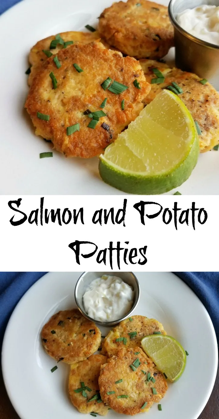 These salmon patties have potato in them rather than bread or cracker crumbs, making the texture and flavor fabulous. You have to give them a try! 