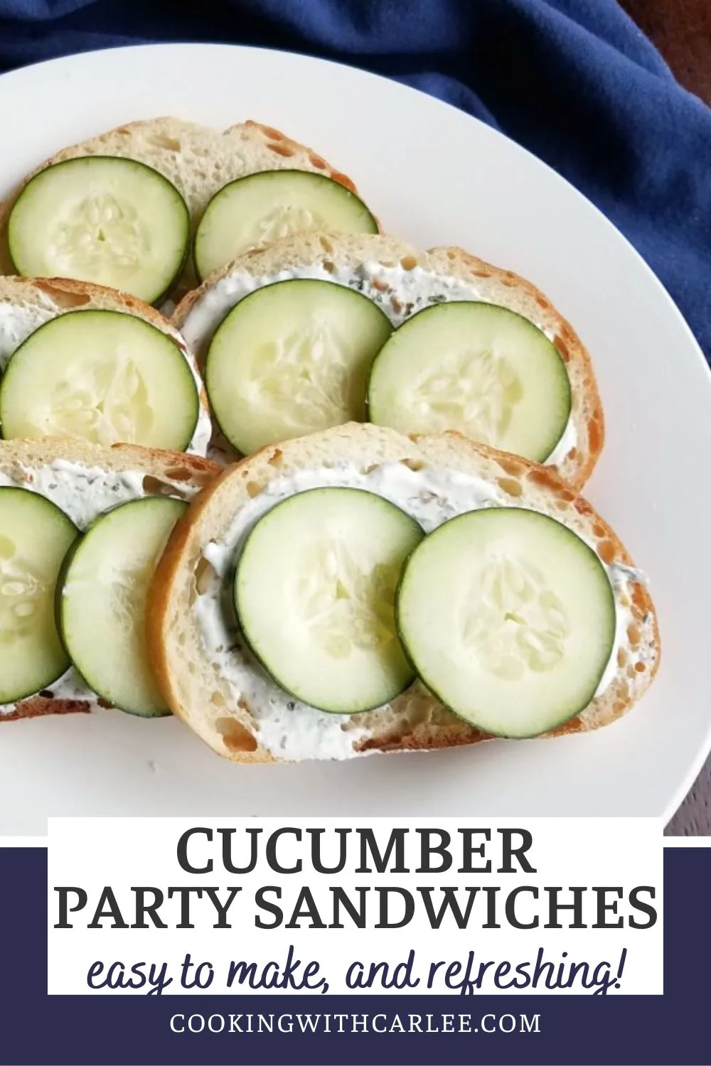 Spring into summer with these fresh and simple cucumber ranch bread bites, perfect for your next gathering! Quick and easy to make-ahead, they're the perfect appetizer for any occasion.