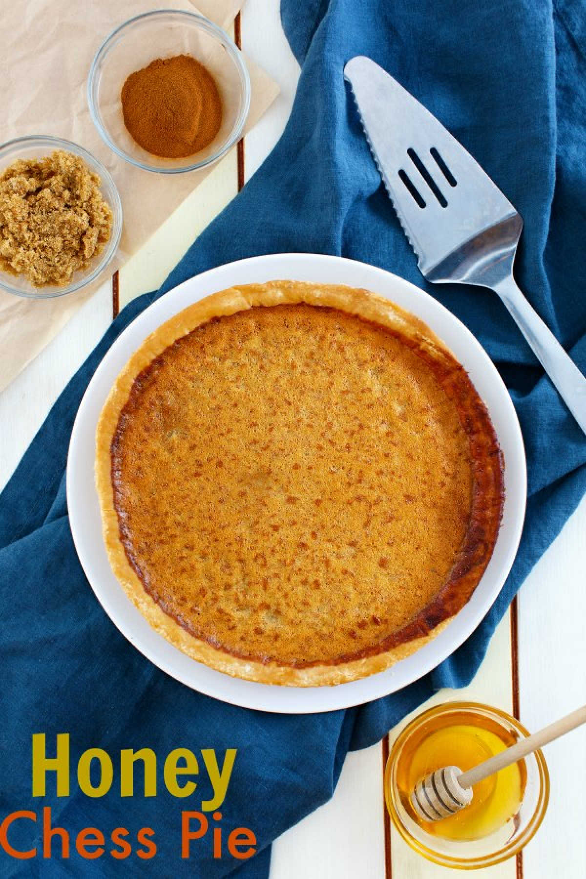Enjoy this honey sweetened twist on a classic southern chess pie. With a kiss of lemon, honey richness and lots of chess pie goodness, it is a perfect treat for almost any occasion!