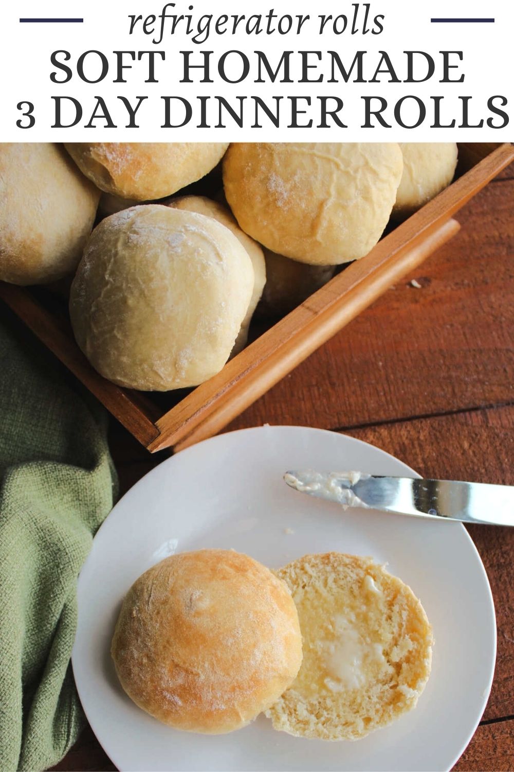 These rolls are so fluffy and soft. You can start the dough up to three days ahead of time, so they are perfect for your holiday table!