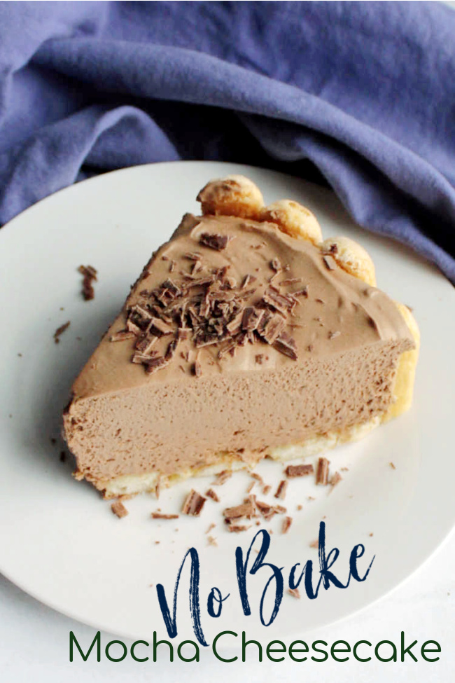 If you like to enjoy the tastes of your favorite coffeehouse drinks in dessert form, you are in the right place. This no bake cheesecake recipe features the perfect balance of chocolate and coffee. There is no whipped topping, just delicious dairy and loads of flavor. Plus it is best when it's made ahead of time and you don't even have to turn on your oven!