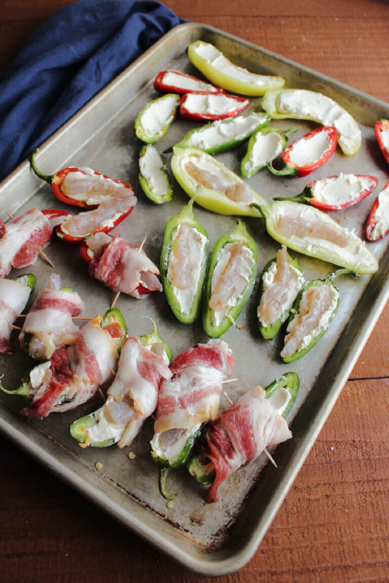 Bacon Wrapped Shrimp Jalapeno Poppers Cooking With Carlee