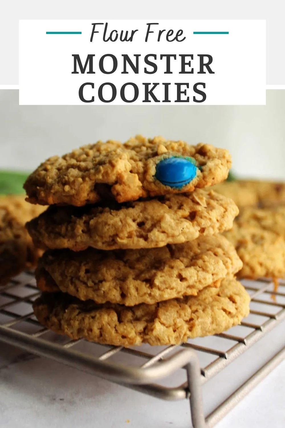 Monster cookies are one of our family’s absolute favorite recipes! Loaded with peanut butter, oatmeal and chocolate candies, they turn out chewy and delicious! The batch is big, but freezes well too for cookies any time you want them!