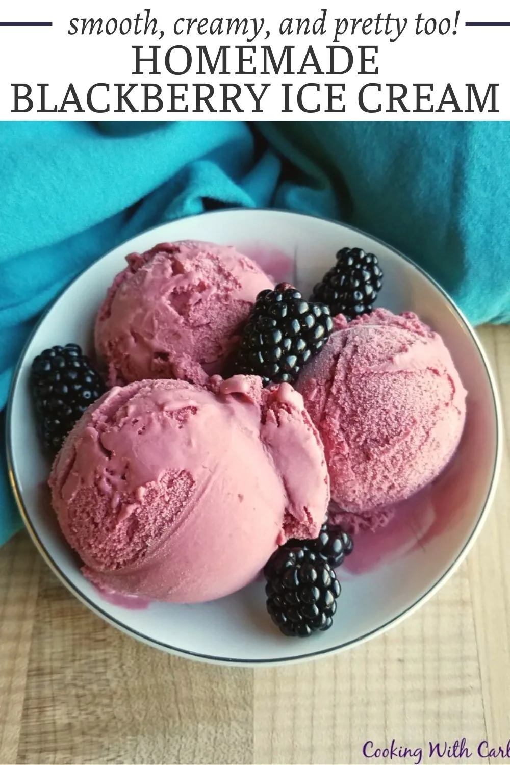 Turn fresh or frozen blackberries into delicious ice cream. The flavor and color of this delicious treat is amazing. It is the perfect way to enjoy the berries, in a cream ice cream.