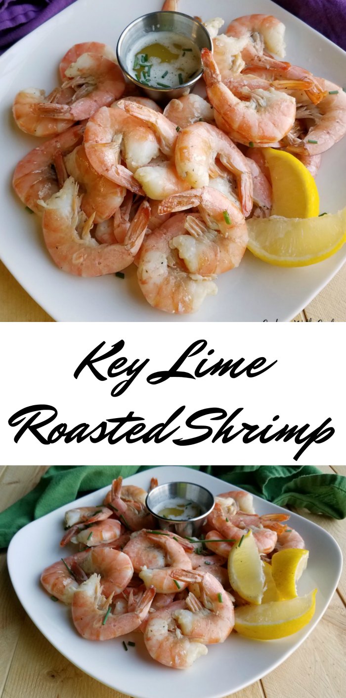 This roasted shrimp is kissed with the citrusy goodness of key lime juice. Dip them into lime butter for an extra special treat.  They are like taking a bite of Florida.
