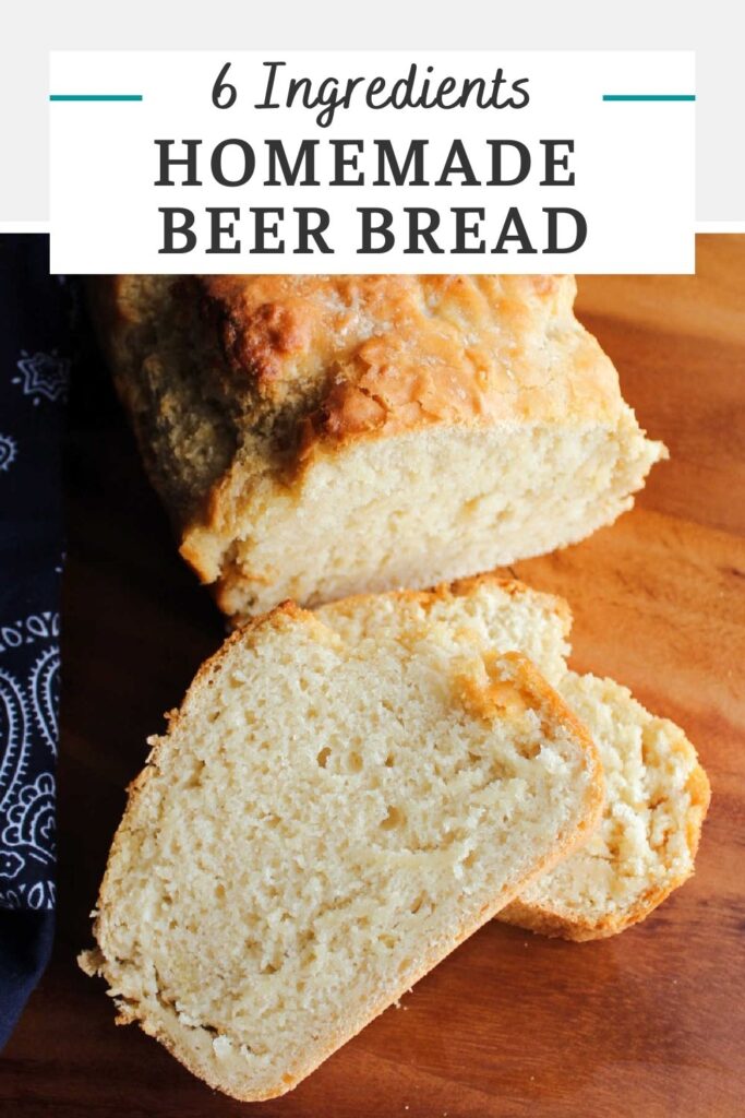 Homemade beer bread is so easy to make and a perfect accompaniment to stew, soup, chili and more. It is also perfect on it’s own with just a schmear of butter!