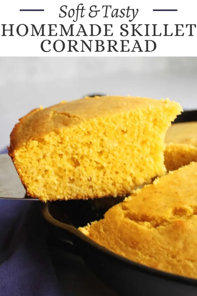There is nothing like a cast iron skillet full of fresh cornbread from the oven. It is perfect with soup, stew or chili. It is also amazing with some butter and a drizzle of honey!