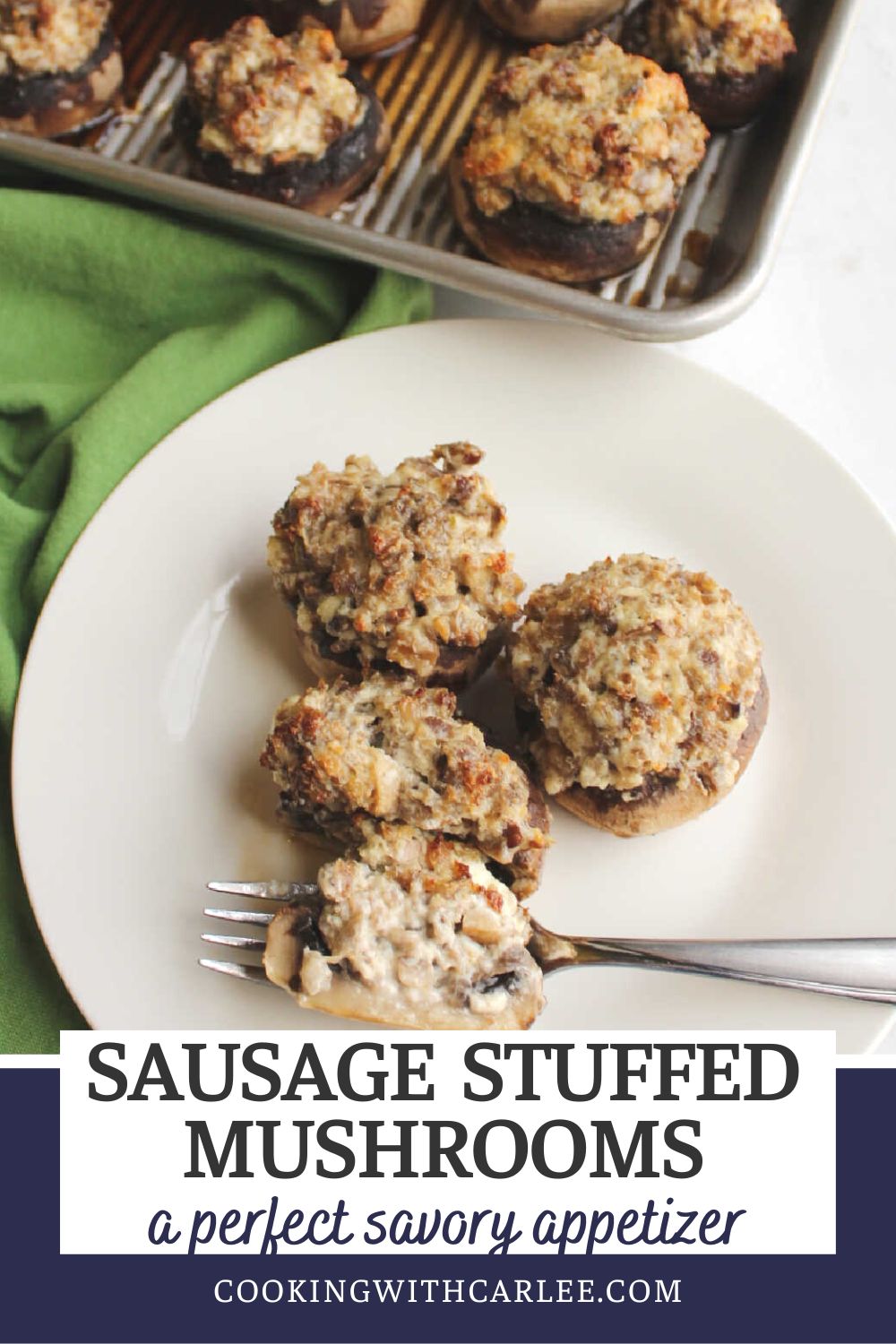This easy stuffed mushroom recipe is one of the best appetizer recipes out there. This is the perfect savory finger food that will keep you coming back for more.