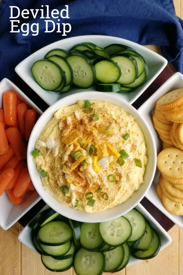 Deviled egg dip gives you all that flavor you love without the pressure to make them look pretty. It comes together quick and easily and is perfect with a variety of dippers. Whether you are looking for a way to use up your Easter eggs or you want a fun appetizer for you next BBQ, this fun dip is perfect for so many occasions.