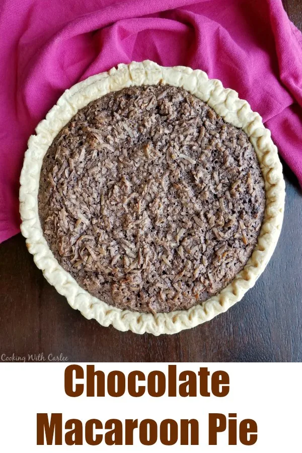 Chocolate and coconut goodness served up in a flaky shell, this chocolate macaroon pie is the perfect fusion of the classic cookie and pie. The combination makes for one delicious dessert!