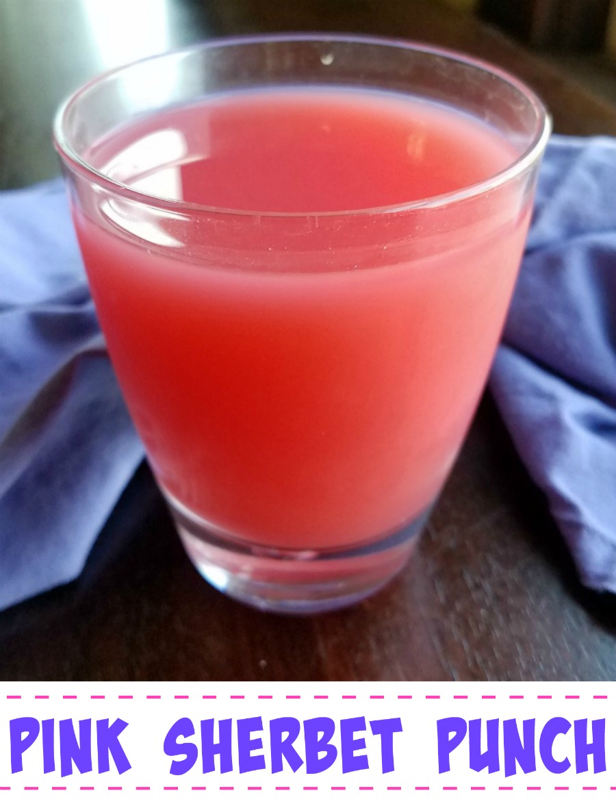 This pink punch is just begging to be served at a party! It is perfect for birthdays, showers, receptions and more!