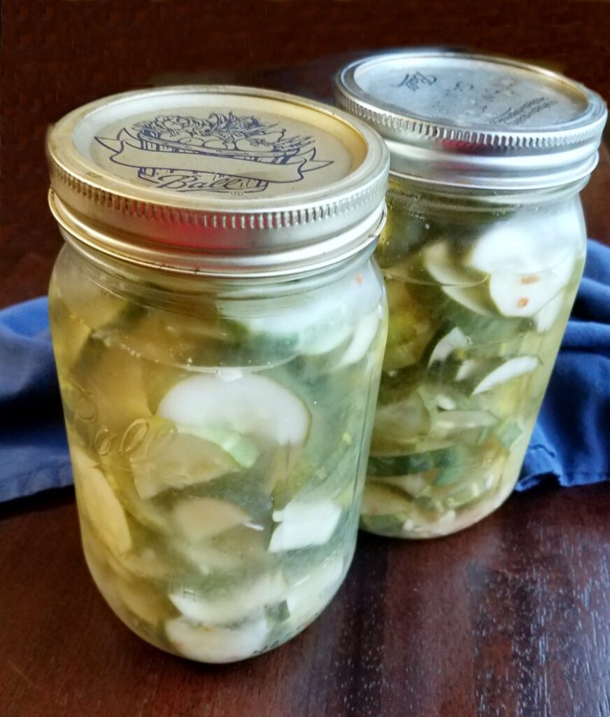 refrigerated jars of spicy gone in a second pickles