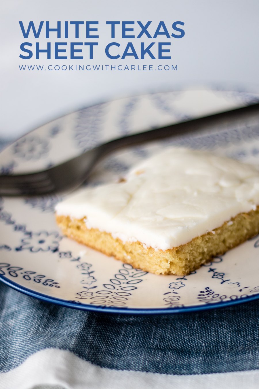 Make homemade white cake and white frosting in the simplest possible way! This cake is made like the chocolate Texas sheet cake, all in saucepans, but there's no chocolate in site.  