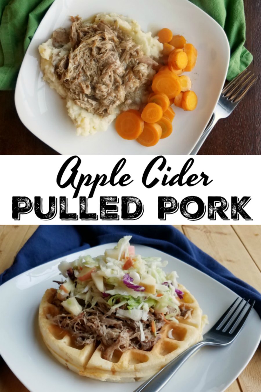 This apple cider pulled pork is a delicious twist on a family favorite. The house will smell so good the whole time it cooks too!