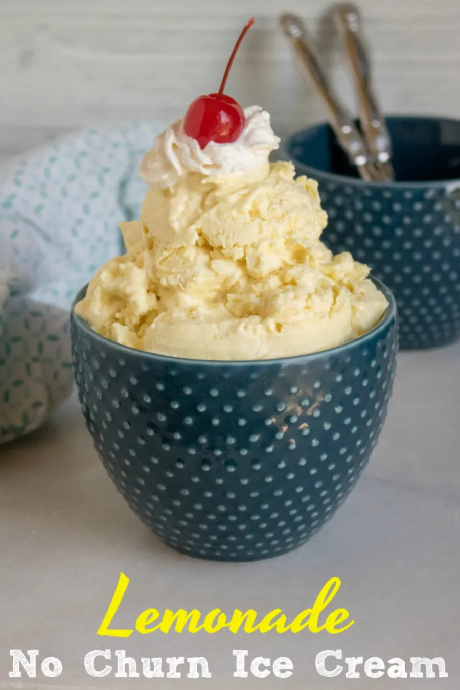 Creamy and cool, this lemonade no churn ice cream is simple to make and is the epitome of summer!