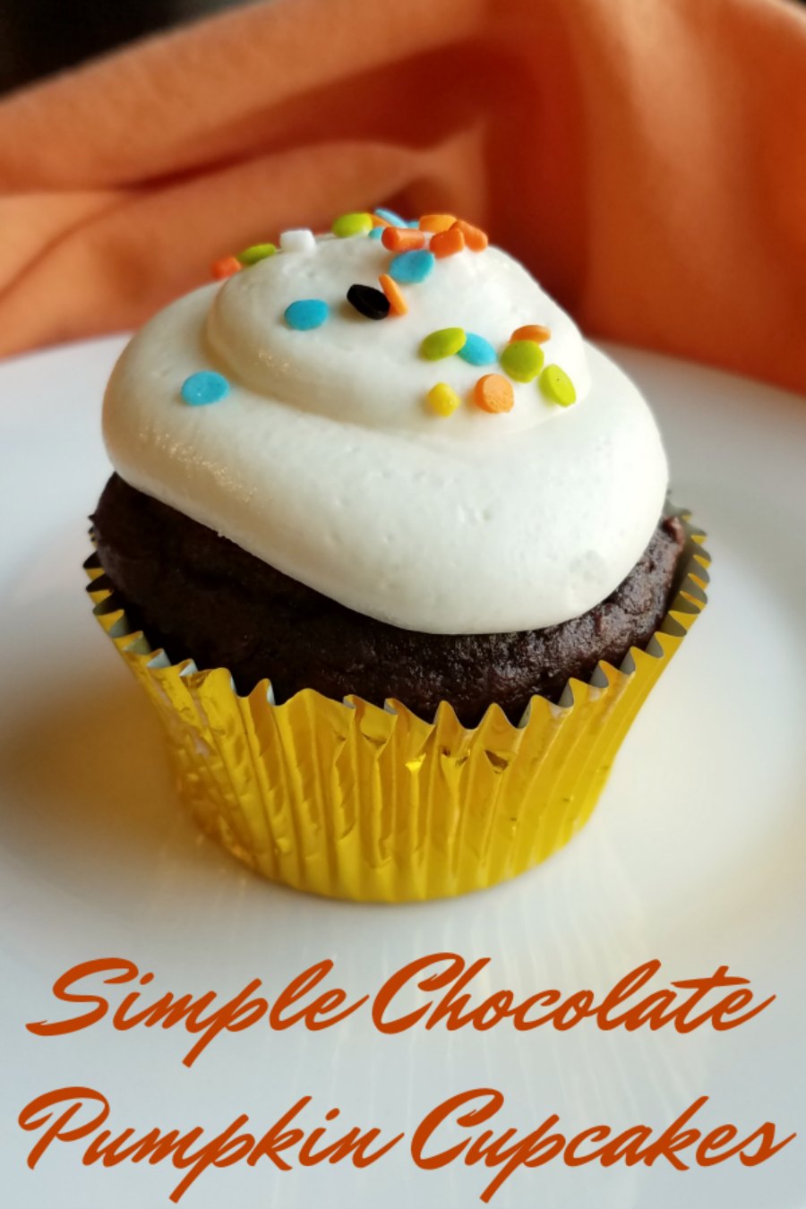 Super simple to make and full of flavor, the chocolate pumpkin cupcakes have something for everyone to love! Whip up a batch and make your favorite frosting and sink your teeth into a delicious bite of fall!