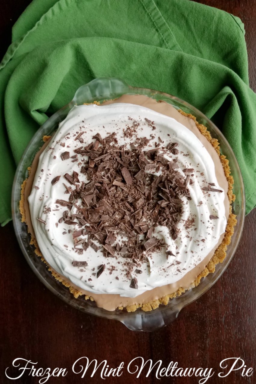 Make this modern twist on an old favorite. This no churn frozen mint meltaway pie is a perfect make ahead holiday dessert.