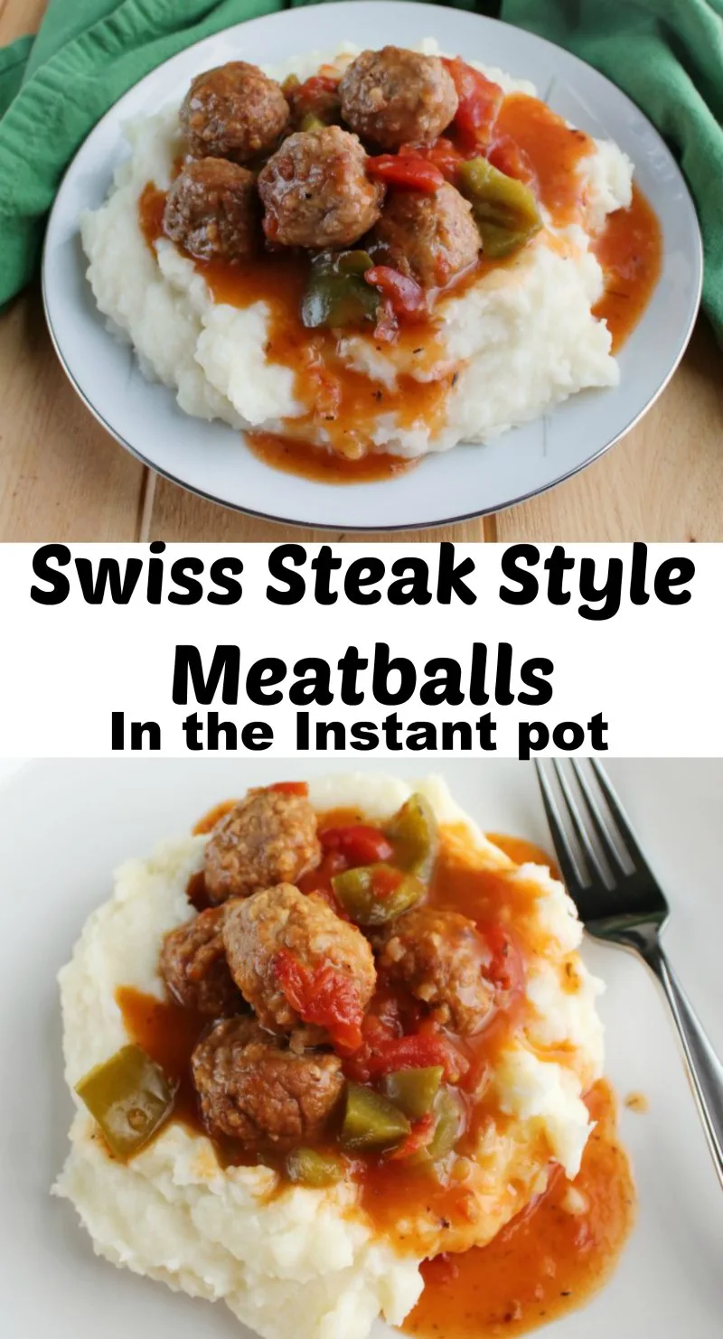 Enjoy the flavors of Swiss steak, but made even simpler. Swiss steak style meatballs are ready in no time in the instant pot.