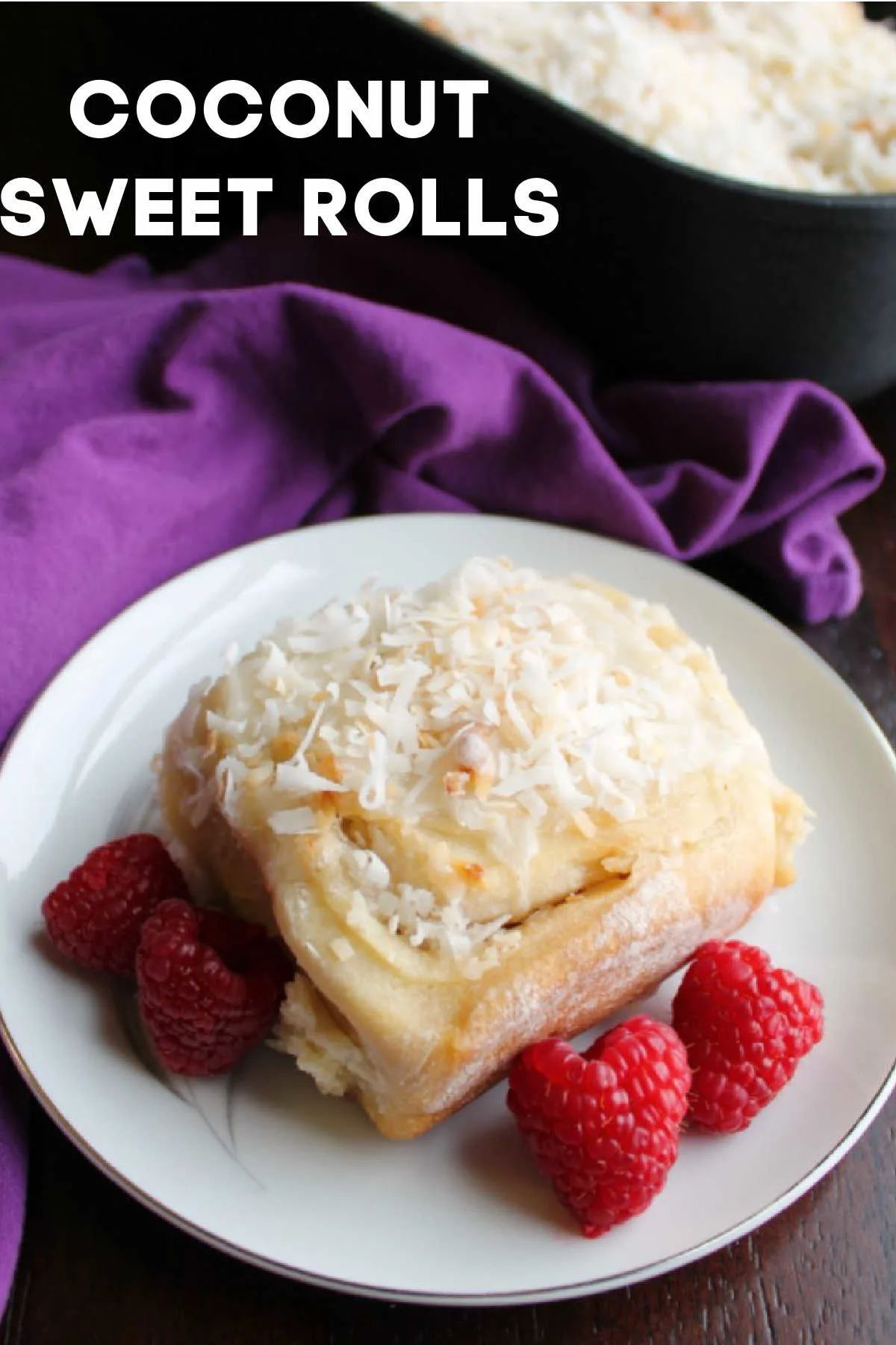 Sweet coconut goodness in a cinnamon roll-like package. These sweet rolls are loaded with coconut and are the perfect breakfast or brunch treat for Easter or any day!