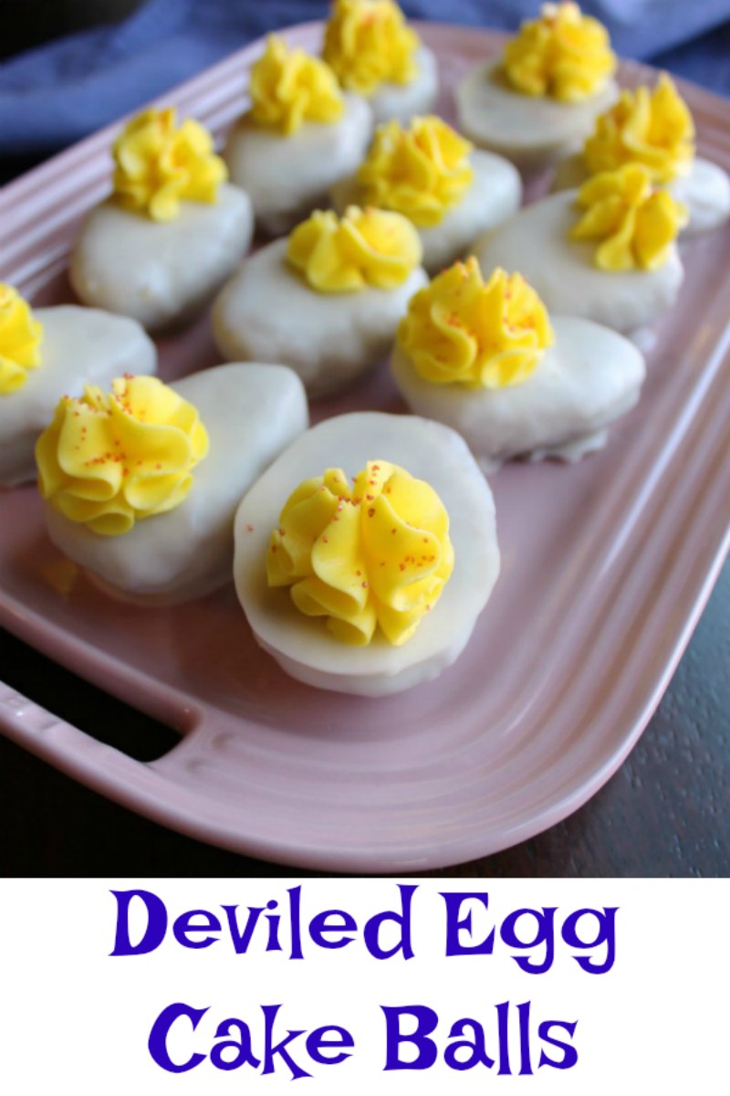 Just watch peoples eyes light up with wonder when you show up with a tray of these deviled egg cake balls. People will instantly recognize what they look like but won’t be quite sure what they really are. You will win over deviled egg lovers and haters alike!