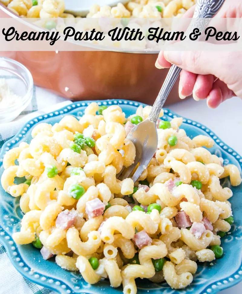 This easy recipe combines ham, pasta, peas and just enough creamy Parmesan cheese sauce. It is a great way to use leftover ham and is sure to have everyone asking for seconds!
