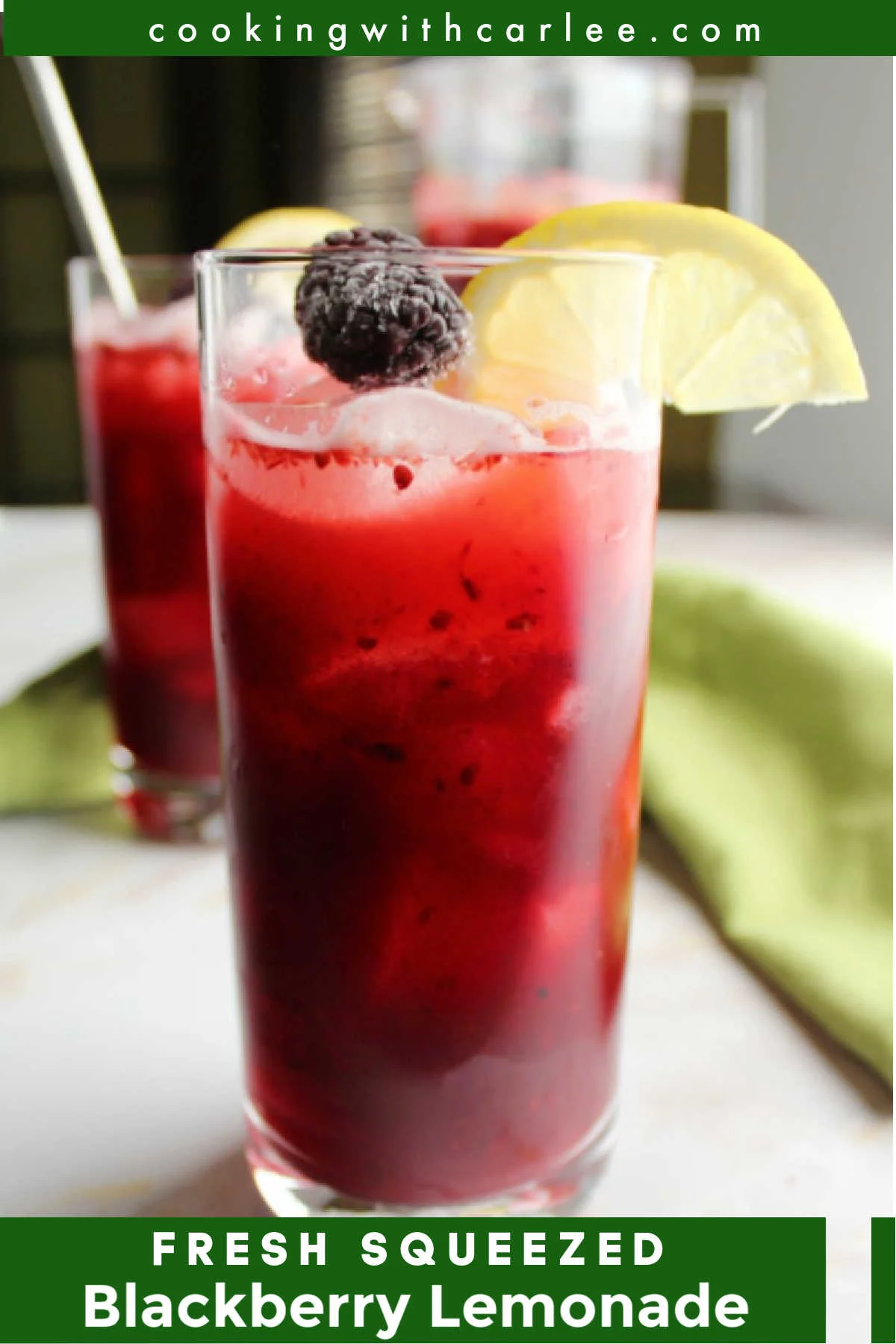 The perfect combination of tart, bright and lightly sweet, this homemade blackberry lemonade is sure to become your favorite warm weather drink.