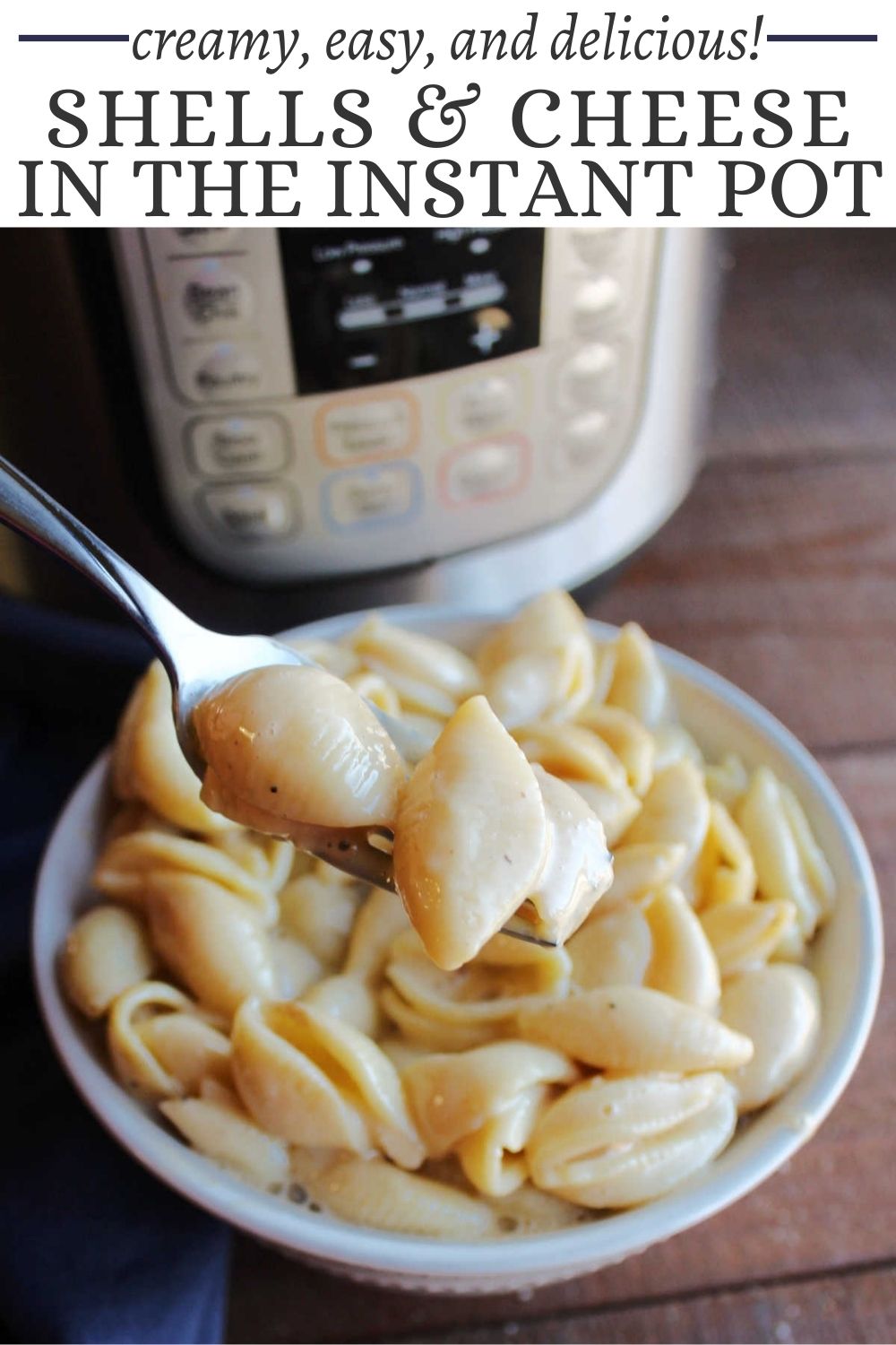 If you like your macaroni and cheese super cheesy and over the top creamy, this is the recipe for you. It’s inspired by the boxed shells and cheese and is made easily in the instant pot.