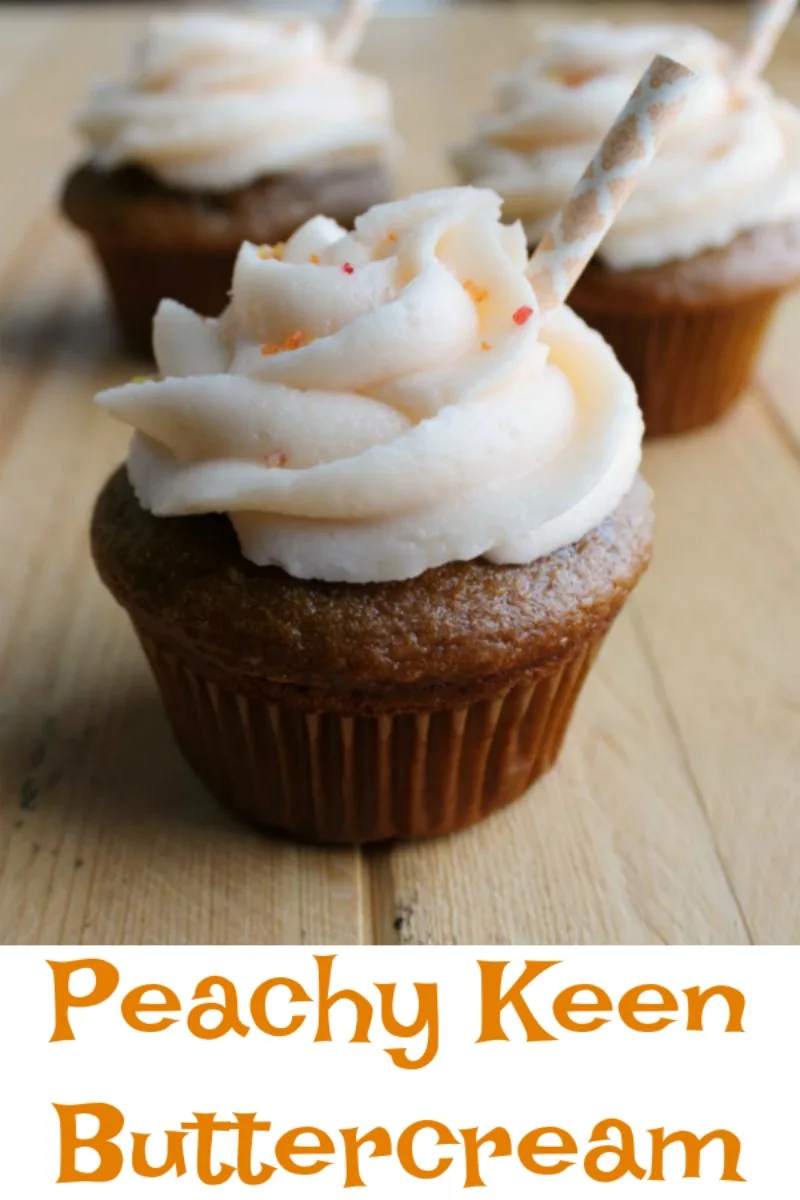 Fluffy buttercream that tastes like peaches is a fabulous topping for cakes, cupcakes and cookies. Whip up a batch today and pipe to your heart’s content!