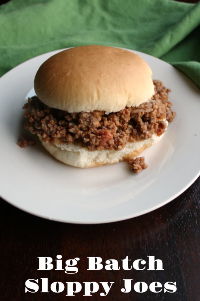 A big batch of sloppy joes is perfect for a party, family reunion or large gathering of any kind. This recipe is even better made in advance and is perfect reheated in a slow cooker or roaster.