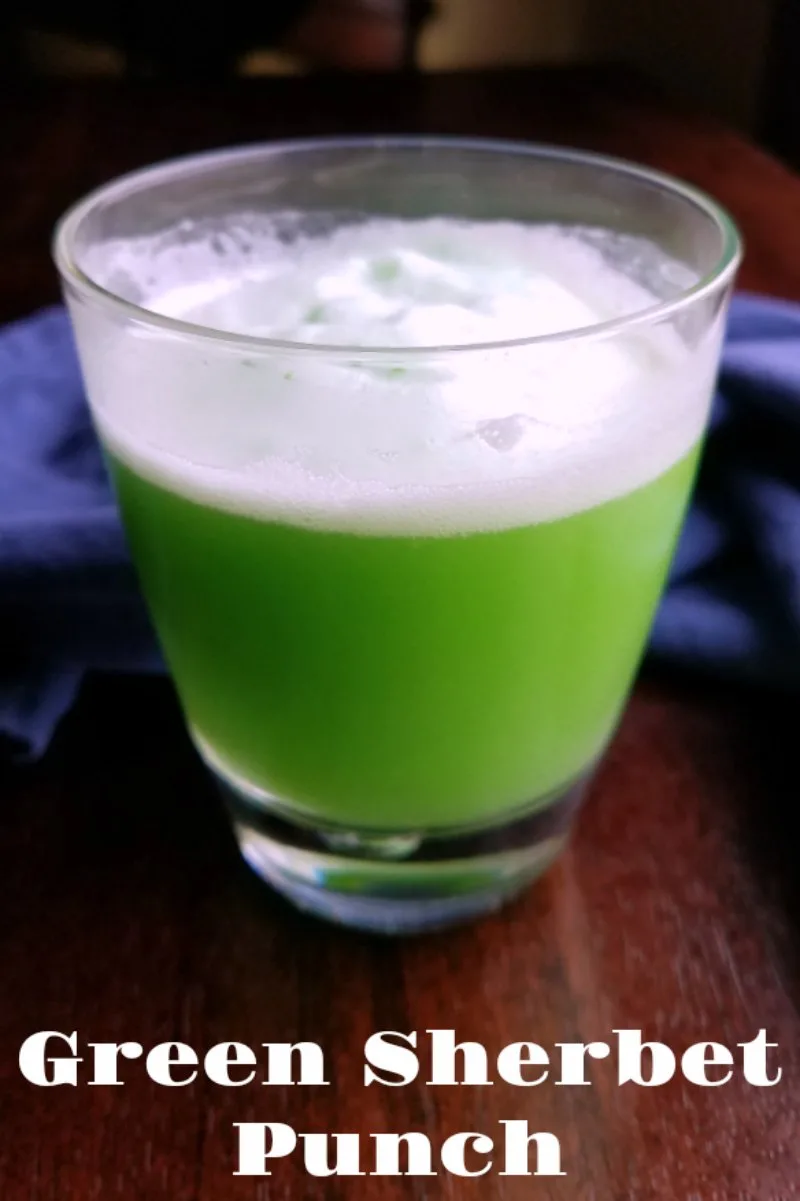 This fun green twist on a sherbet punch is bright and delicious. With plenty of lime, pineapple and fizzy ginger ale, it is tasty. We used it as slime punch at a science party, but it would also be great at a Ghostbusters party!