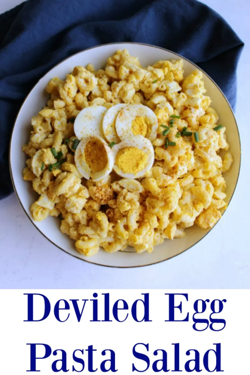 Deviled eggs are always so delicious, but making them for a crowd can be a real chore. This deviled egg macaroni salad is a perfect way to stretch the flavor and make a fun side dish out of it. There are even a few tips for making it extra quick and easy!