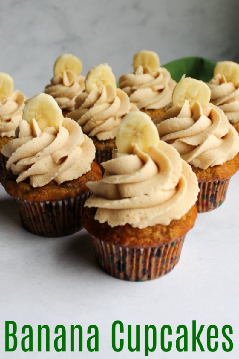Banana cupcakes are soft and delicious. They are easy to make and are a perfect way to use up ripe bananas. Plus they are perfect with so many different frosting options!
