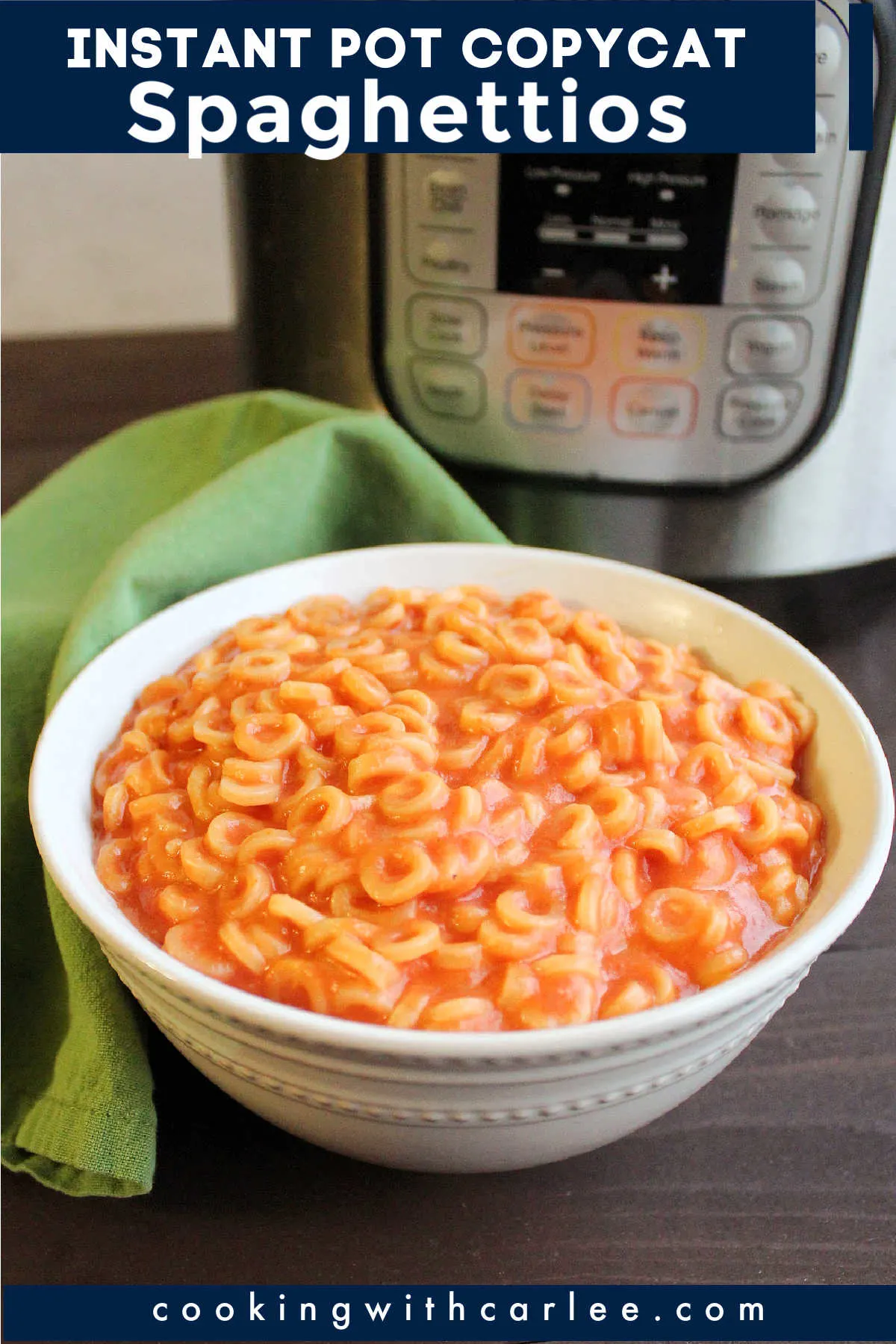 Make homemade Spaghettios in your instant pot. This easy meal will make you relive your childhood in the tastiest kind of way!