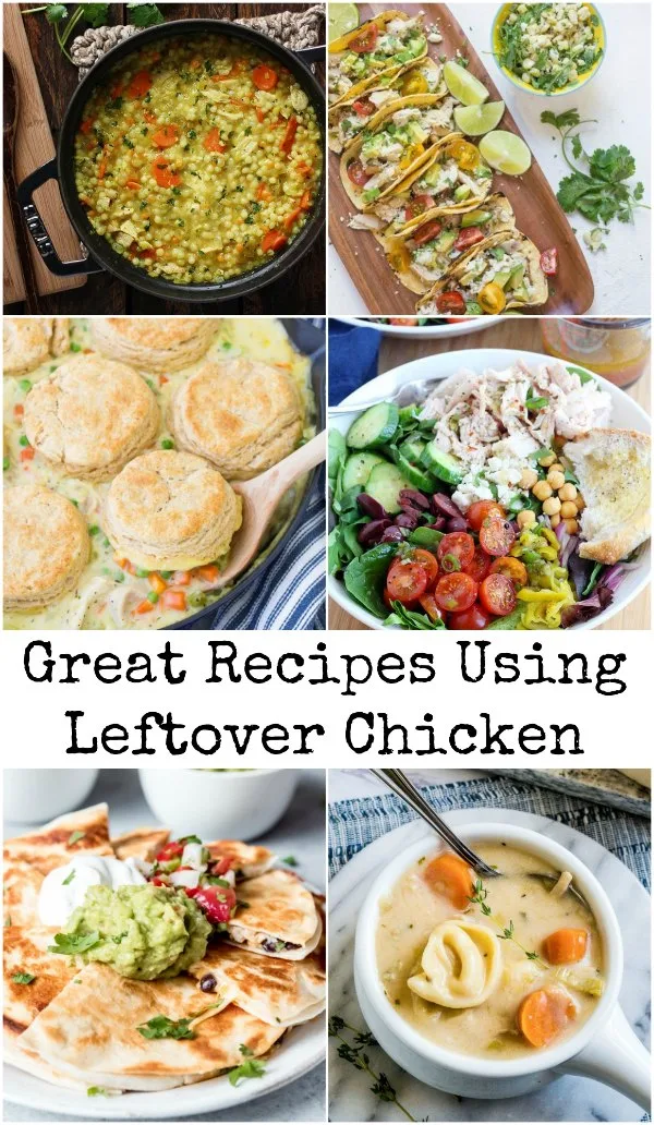 Do you have leftover chicken in the refrigerator and you need to find something to do with it? Turn it into a whole new meal with these fabulous leftover chicken recipes!