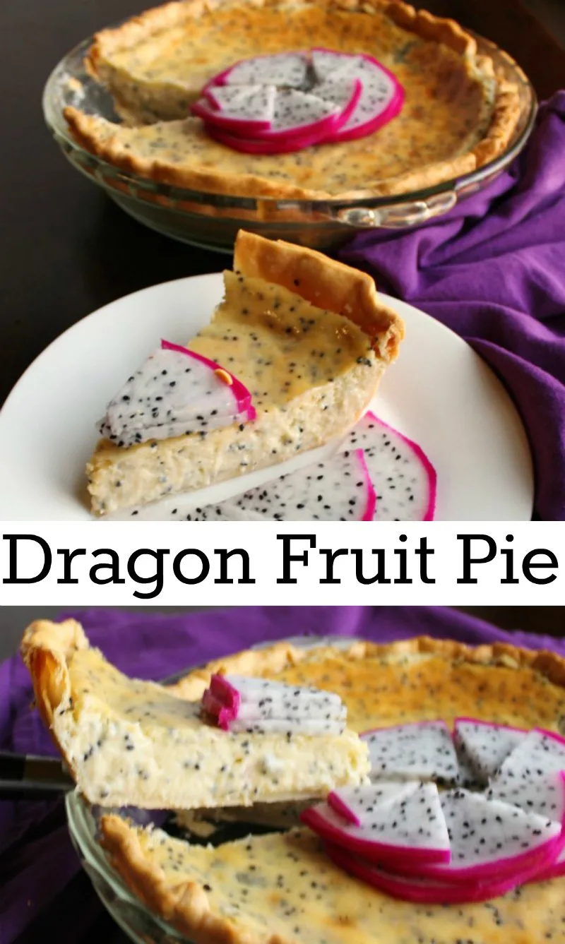 A creamy dragon fruit filling baked into a flaky crust makes for a fabulous pie. Turn that beautiful dragon fruit into a delicious dessert.