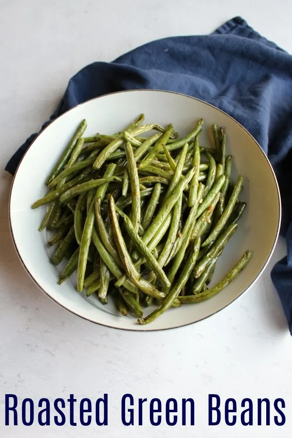 Fresh green beans are cooked to tender crisp deliciousness quickly when they are roasted. This simple recipe gets a healthy side dish on the table quick and easily.