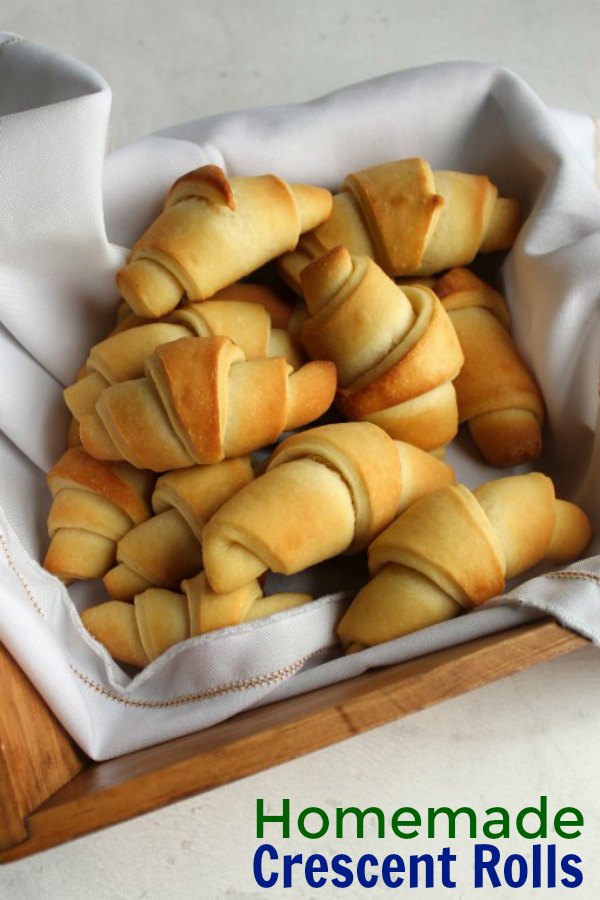Soft, slightly sweet crescent rolls are easy to make from scratch. They are perfect for the holidays or just because. Make a batch and fall in love!