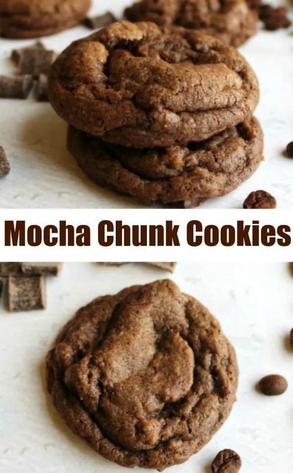 These dark and delicious mocha cookies are full of chocolate and coffee flavor. Your favorite baristas are going to miss you when you start eating your mocha instead!