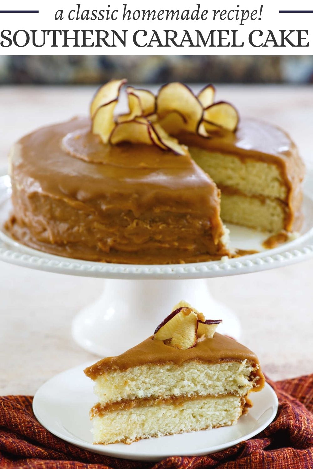 This old fashioned recipe for classic southern caramel cake is hard to beat. It features a butter vanilla cake base and rich caramel frosting. It is a must make dessert.
