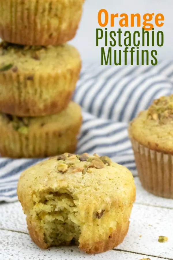 Bake soft and flavorful muffins kissed with real orange and the crunch of pistachios for a perfect breakfast treat. The come together quickly and taste amazing.