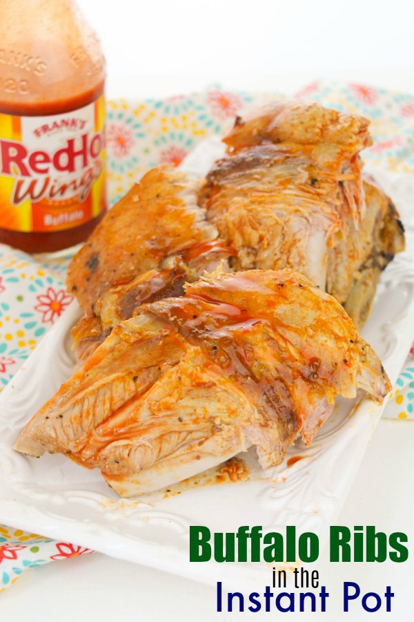 Satisfy your cravings for buffalo wings and ribs all in one dish. These baby back ribs are loaded with buffalo flavor and cooked until tender in the instant pot.