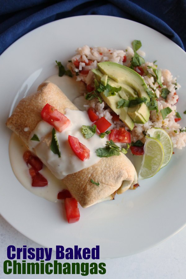 Flour tortillas stuffed with your favorite fillings and baked until they form a crispy shell make perfect oven baked chimichangas. Get the tasty results without the grease!