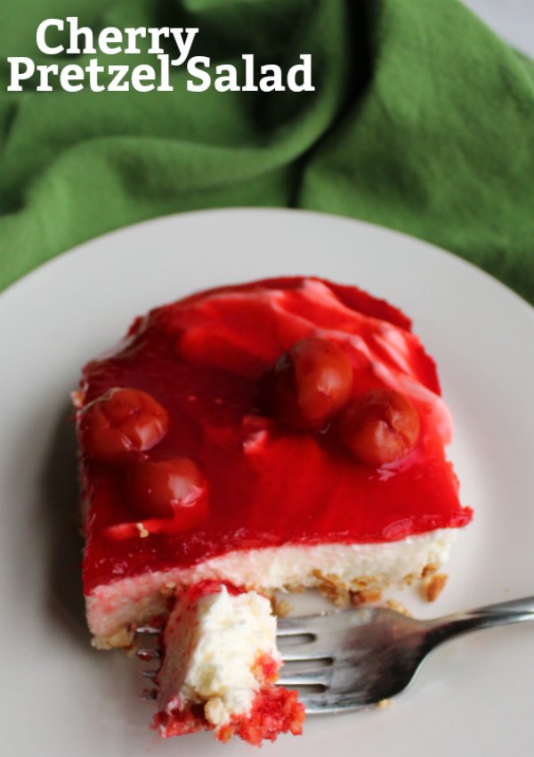 Layers of sweet and salty, crunchy and creamy all come together in this fun treat. Cherry cheesecake pretzel salad is perfect for potlucks, bbqs, holidays and more.