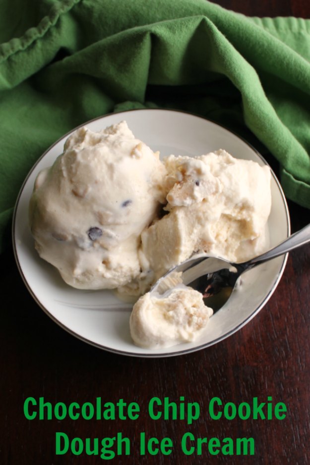  A creamy vanilla ice cream kissed with brown sugar and loaded with homemade cookie dough chunks, this is a dessert that's hard to top. Give that ice cream maker a workout and make some today!