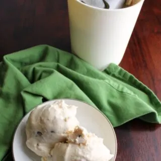 scoops of homemade cookie dough ice cream