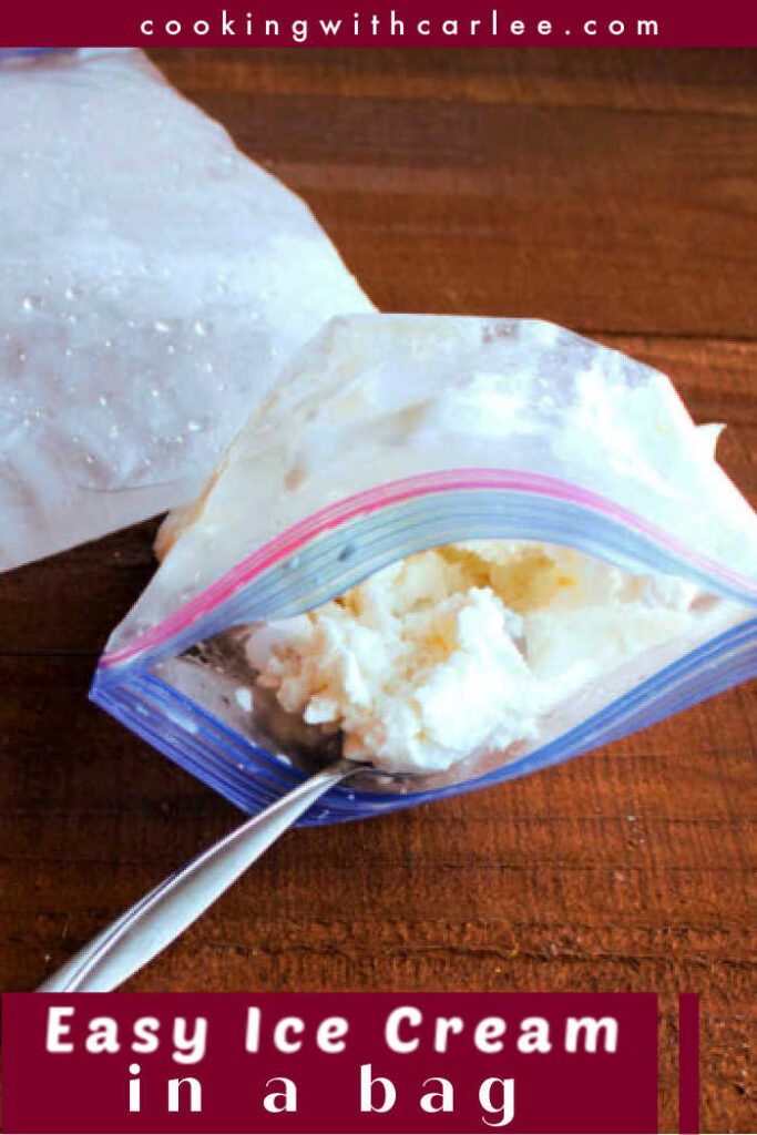 Make delicious creamy ice cream in a plastic zipper bag. It's quick, fun and a great way to cool off on a hot summer day.